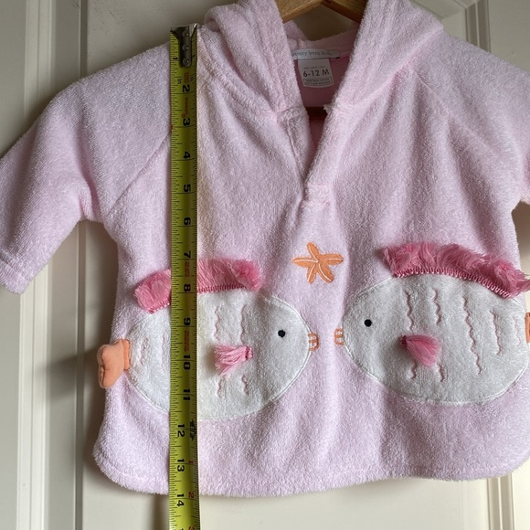 Pottery Barn Kids Fish Nursery Beach Swim Cover Up 6-12 Months - Picture 13 of 14